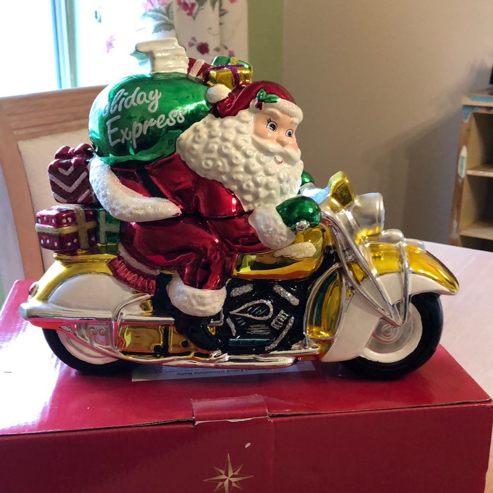 Christopher Radko holiday cookie jar.